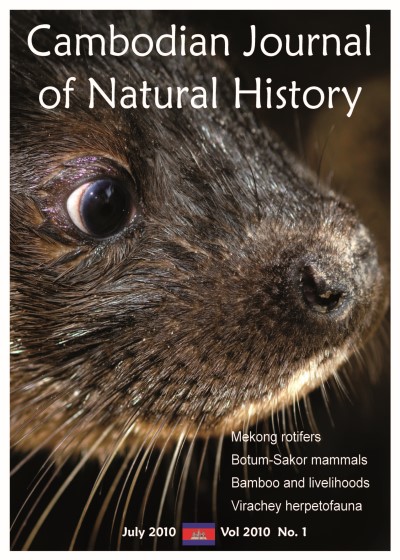 Cambodian Journal of Natural History (July 2010 Vol.1)