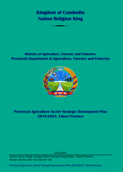 Provincial agriculture sector strategic development plan 2019-2023, Takeo province