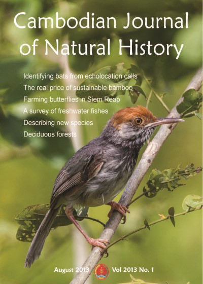 Cambodian Journal of Natural History (August 2013 Vol.1)